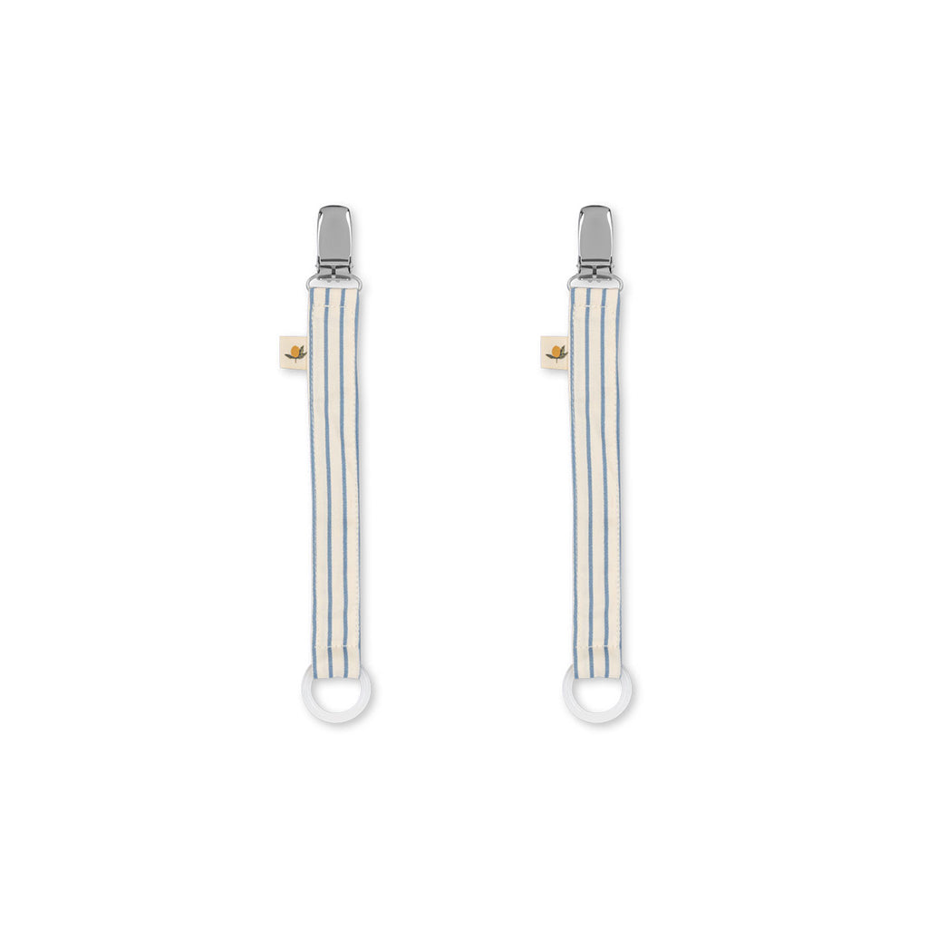 Konges Sløjd smokkelenke, 2-pakning, OEKO-TEX® - Stripe blue