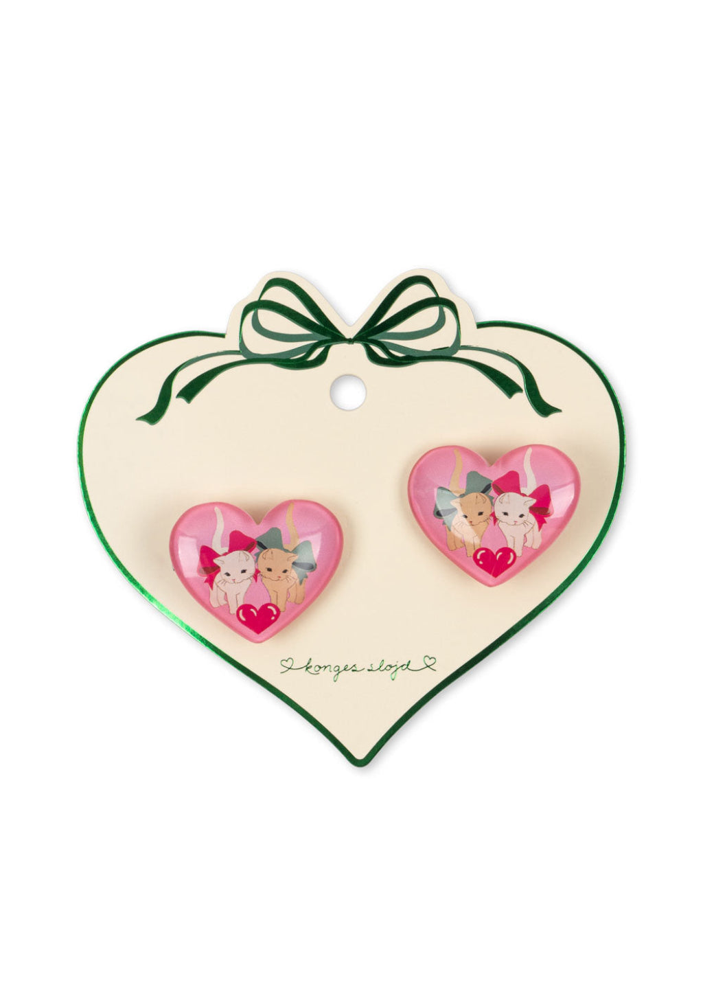 Konges Sløjd Vilma hårspenne 2-pakning, Bow Kitty