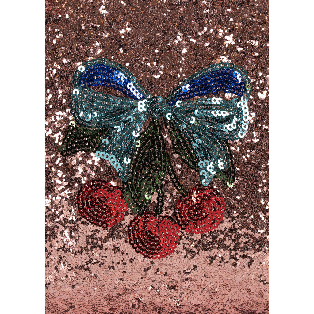 Konges Sløjd Toalettmappe med hårtilbehør, Glitter rose