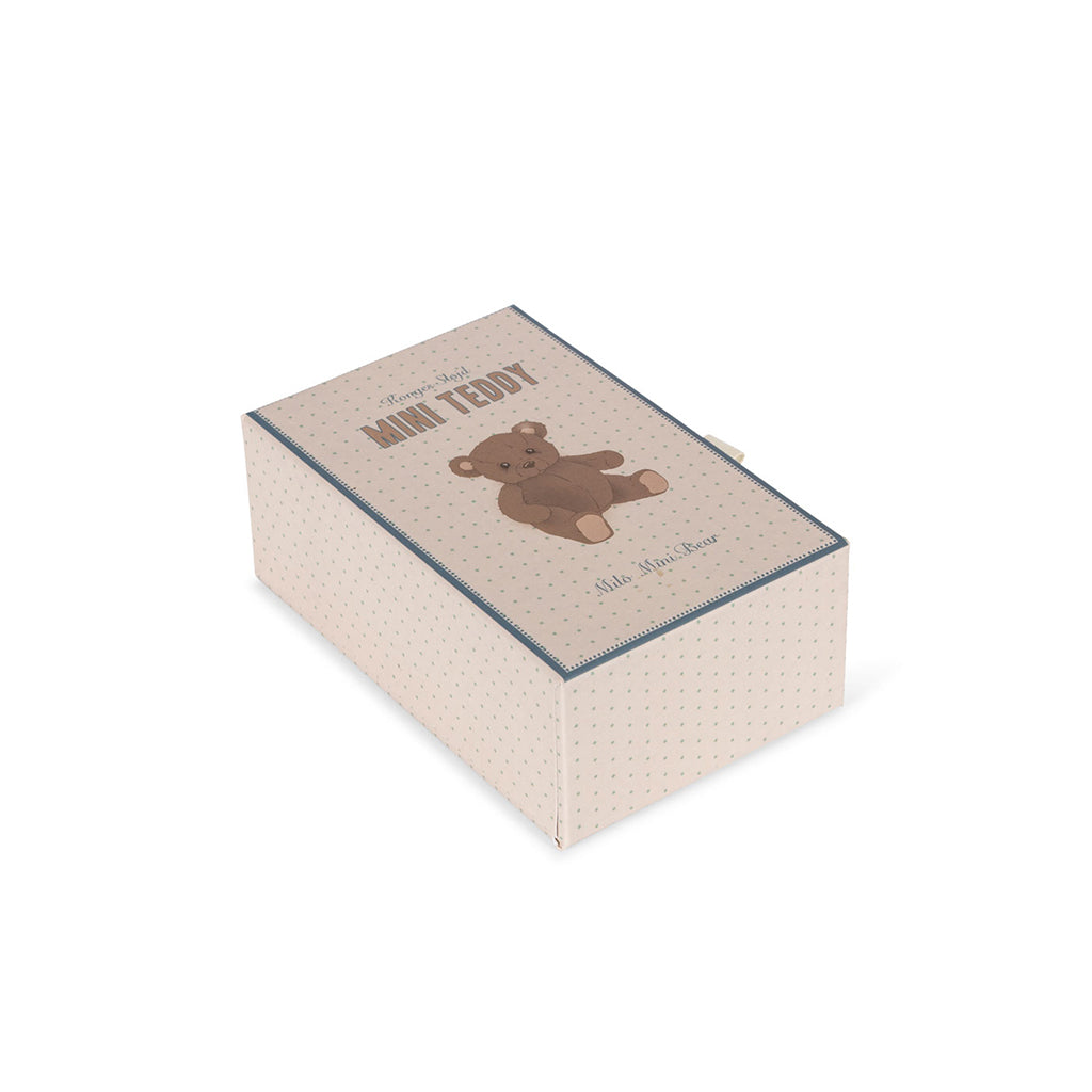 Konges Sløjd miniatyrbamse i eske, Milo Tiny Teddy
