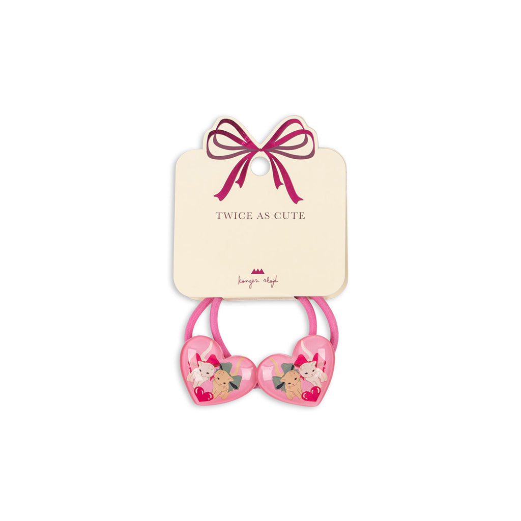 Konges Sløjd Vilma hårelastikker 2-pak, Bow Kitty
