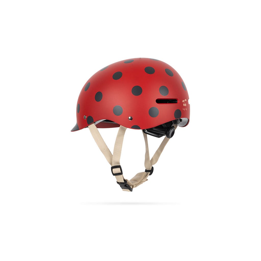 Konges Sløjd sykkelhjelm, Ladybug - Str. 2-4 eller 4-8 år