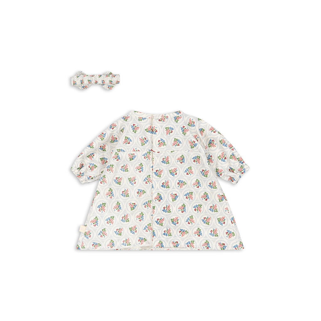 Konges Sløjd dukketøy, Kjole og hårbånd - Mellow rose