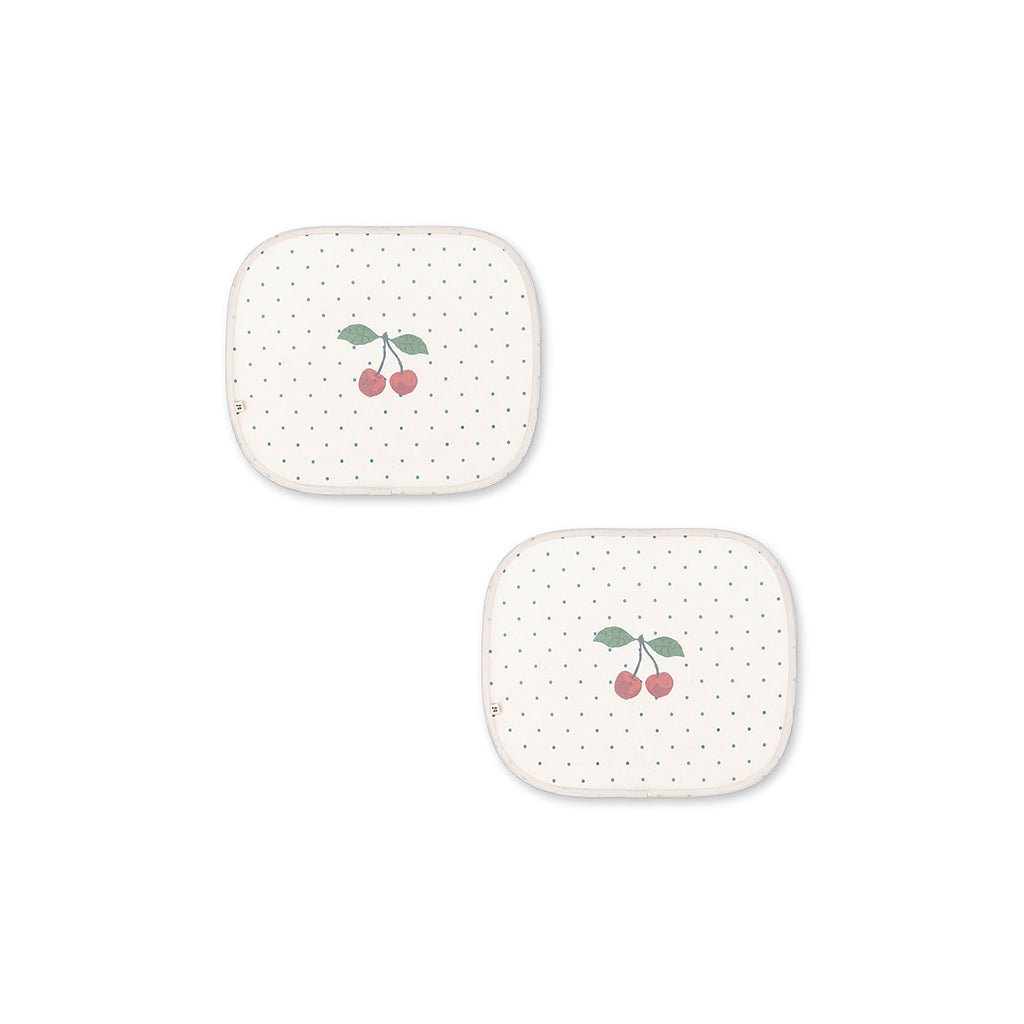 Konges Sløjd, Car sunshade, solskjerm til bilruter, 2-pakning – Navy dots