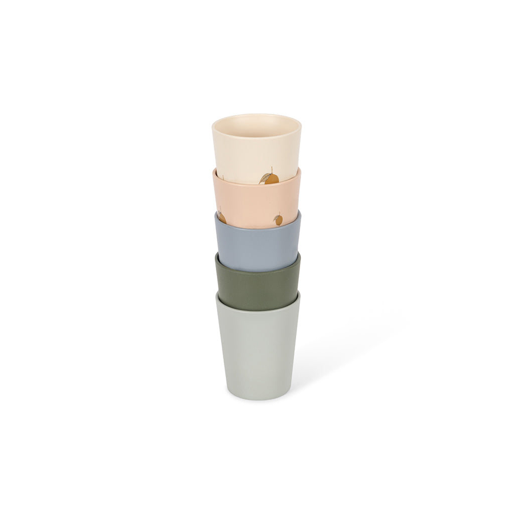 Konges Sløjd kopper, 5-pak - Lemon mix