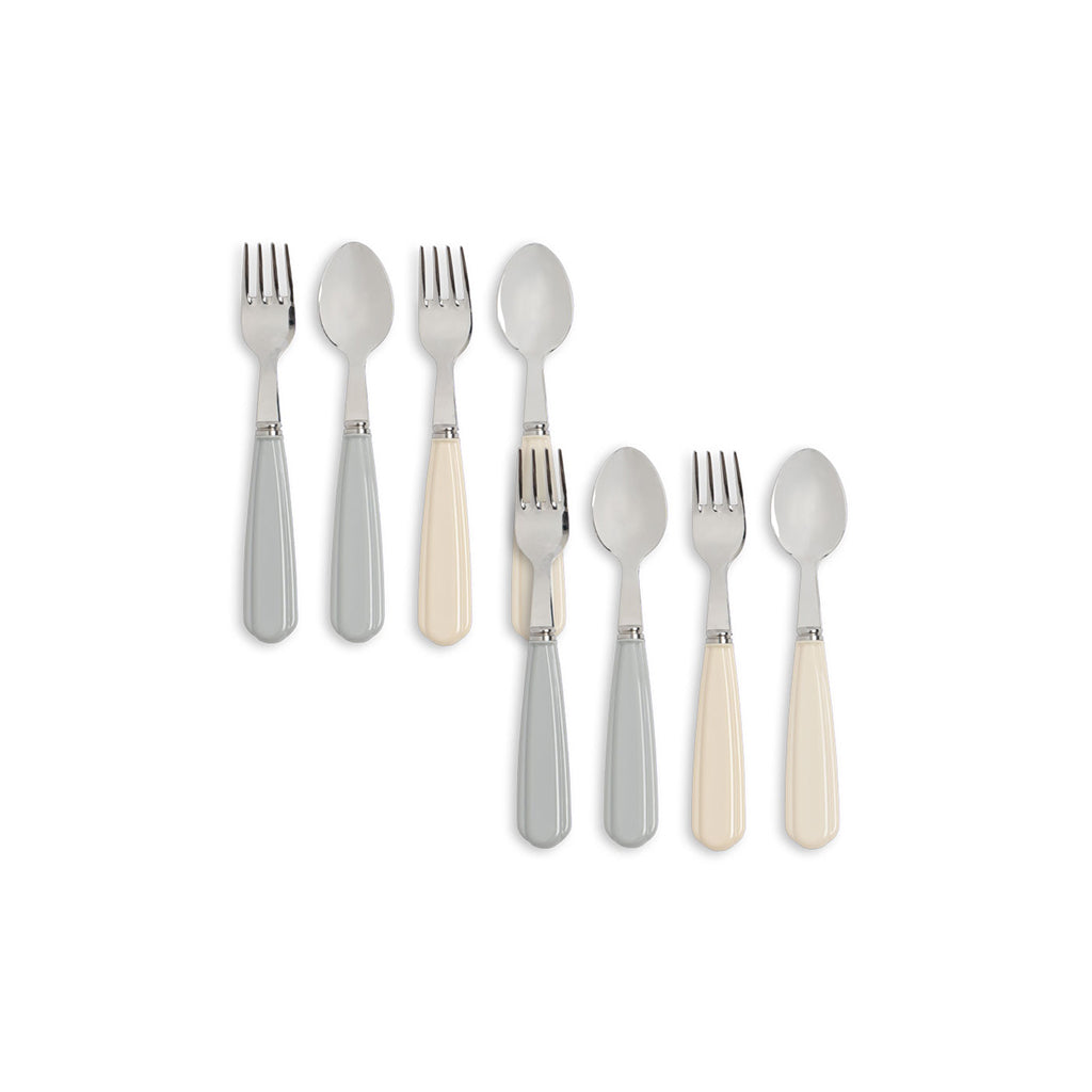 Konges Sløjd bestikksett i rustfritt stål, 8 stk. - Creme-Onyx