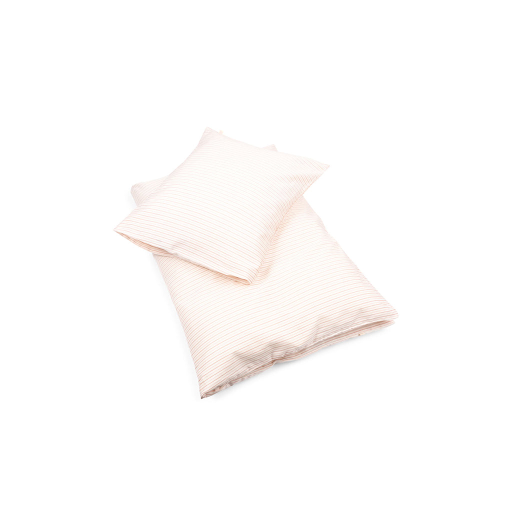 Konges Sløjd voksensengetøj økologisk GOTS Stripe Petite Rose produktbillede