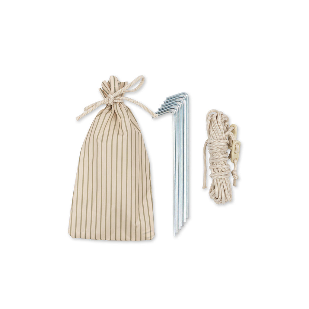 Konges Sløjd, beach shelter, pop-up strandtelt, UV 50+ – Tea stripe