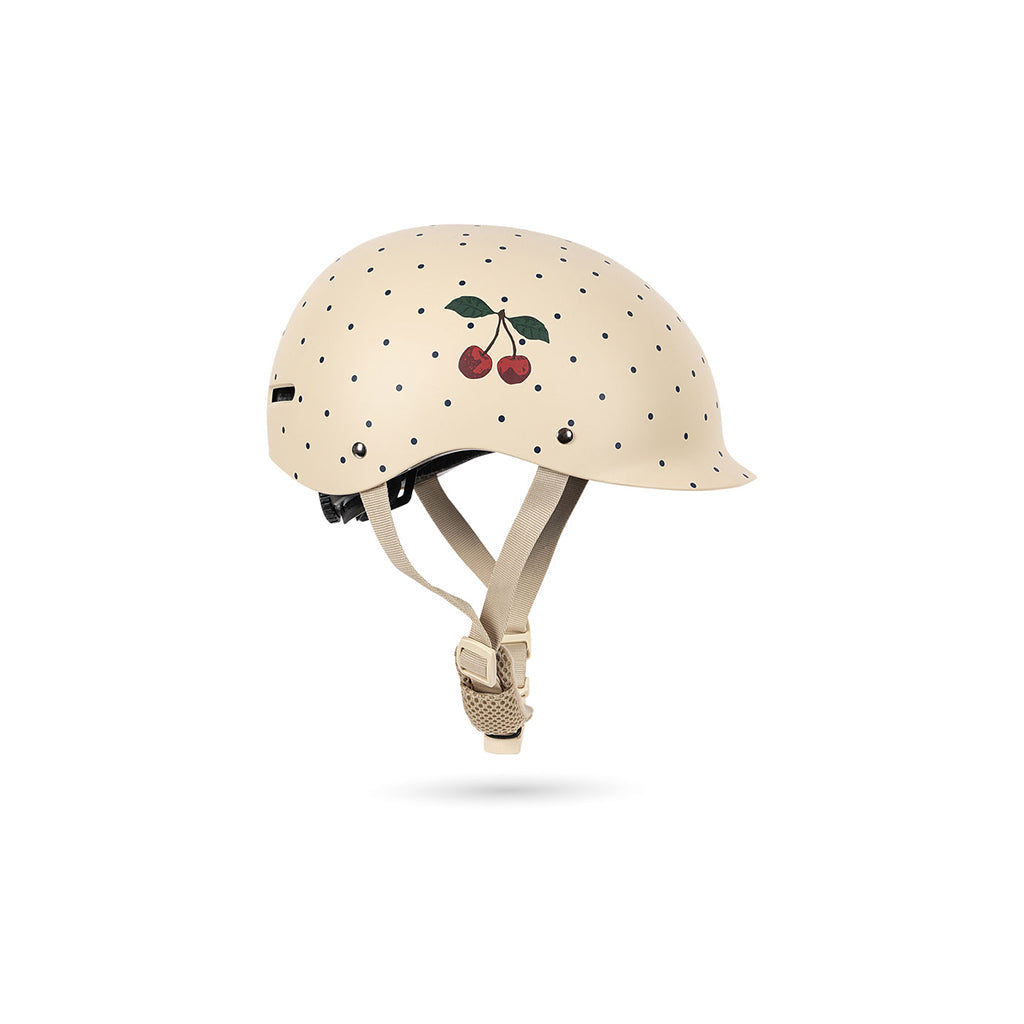 Konges Sløjd sykkelhjelm, Navy dots - Str. 2-4 eller 4-8 år
