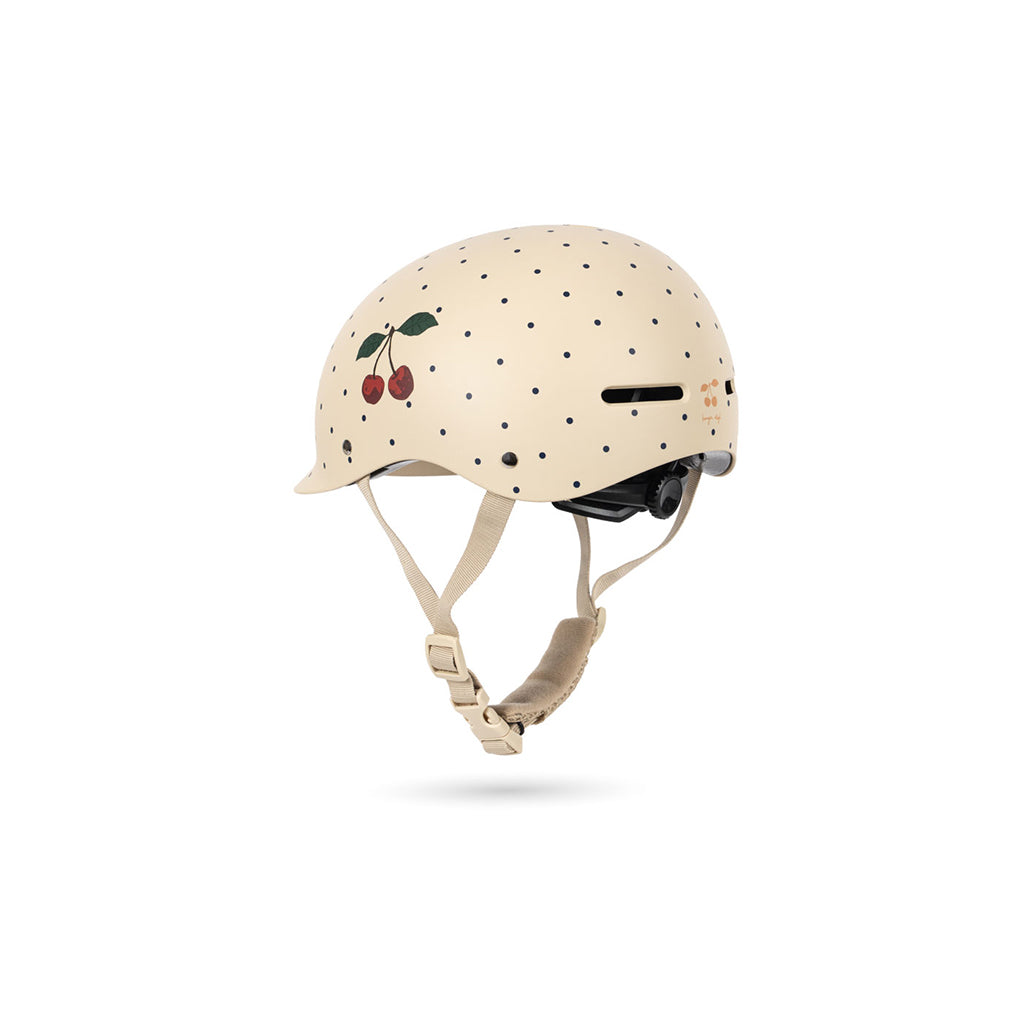 Konges Sløjd sykkelhjelm, Navy dots - Str. 2-4 eller 4-8 år