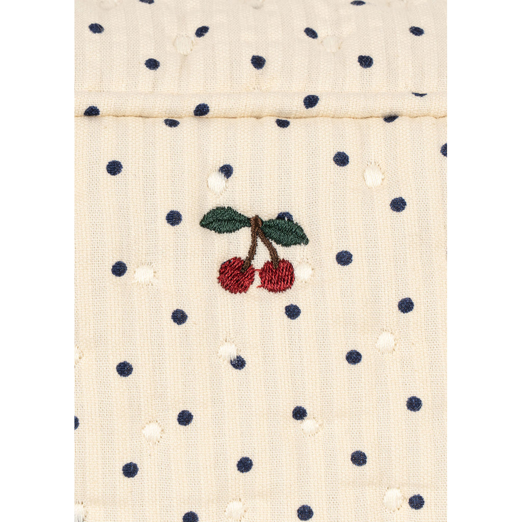 Konges Sløjd quiltet toalettveske, stor, Seersucker - Estate Dot