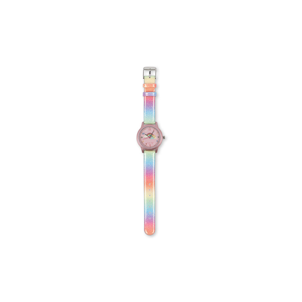Konges Sløjd armbåndsur til børn, Rainbow glitter