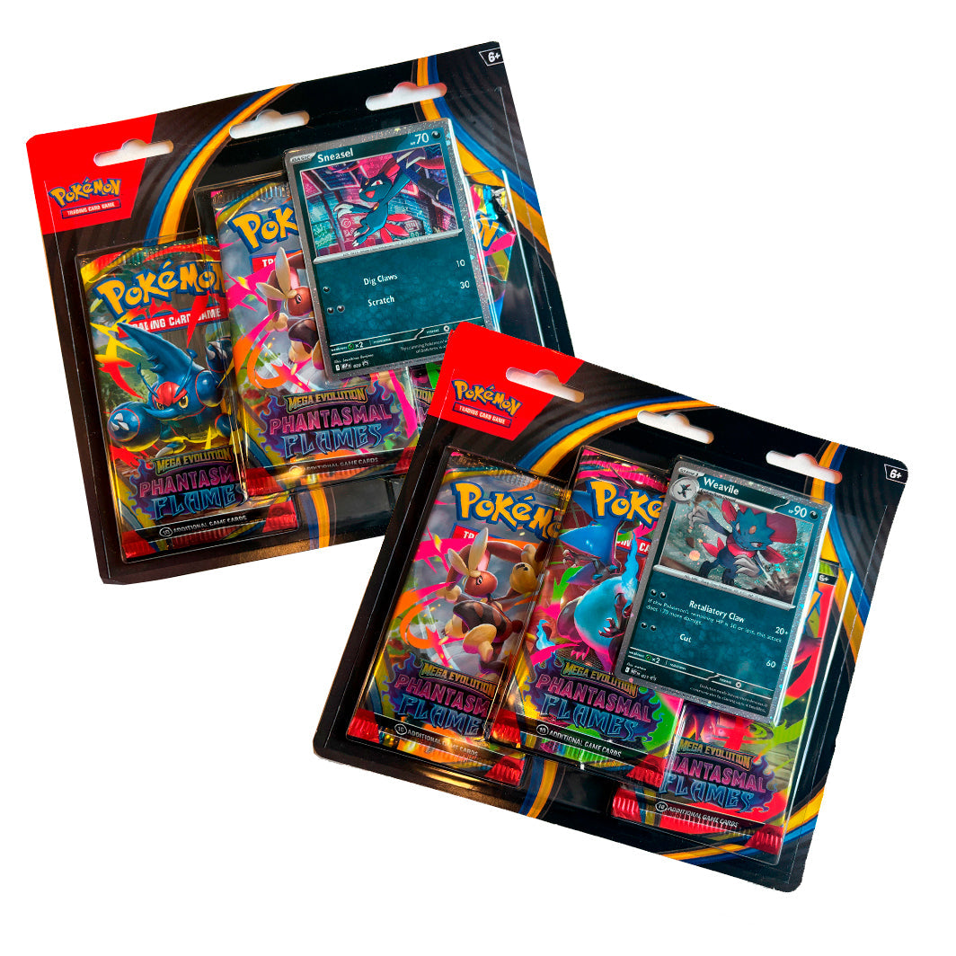 Pokémon Blister 3P ME02, Phantasmal Flames - 2 varianter