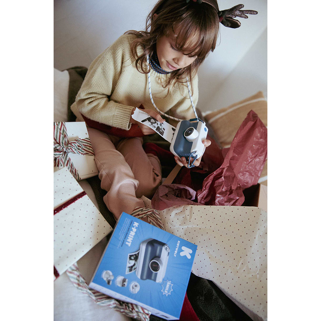 Kidywolf Instant print kamera for barn, Blå