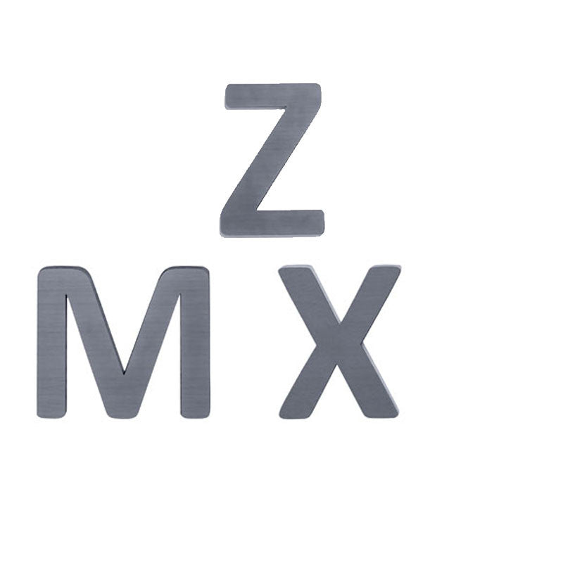 Bokstaver i tre, A - Å - grå