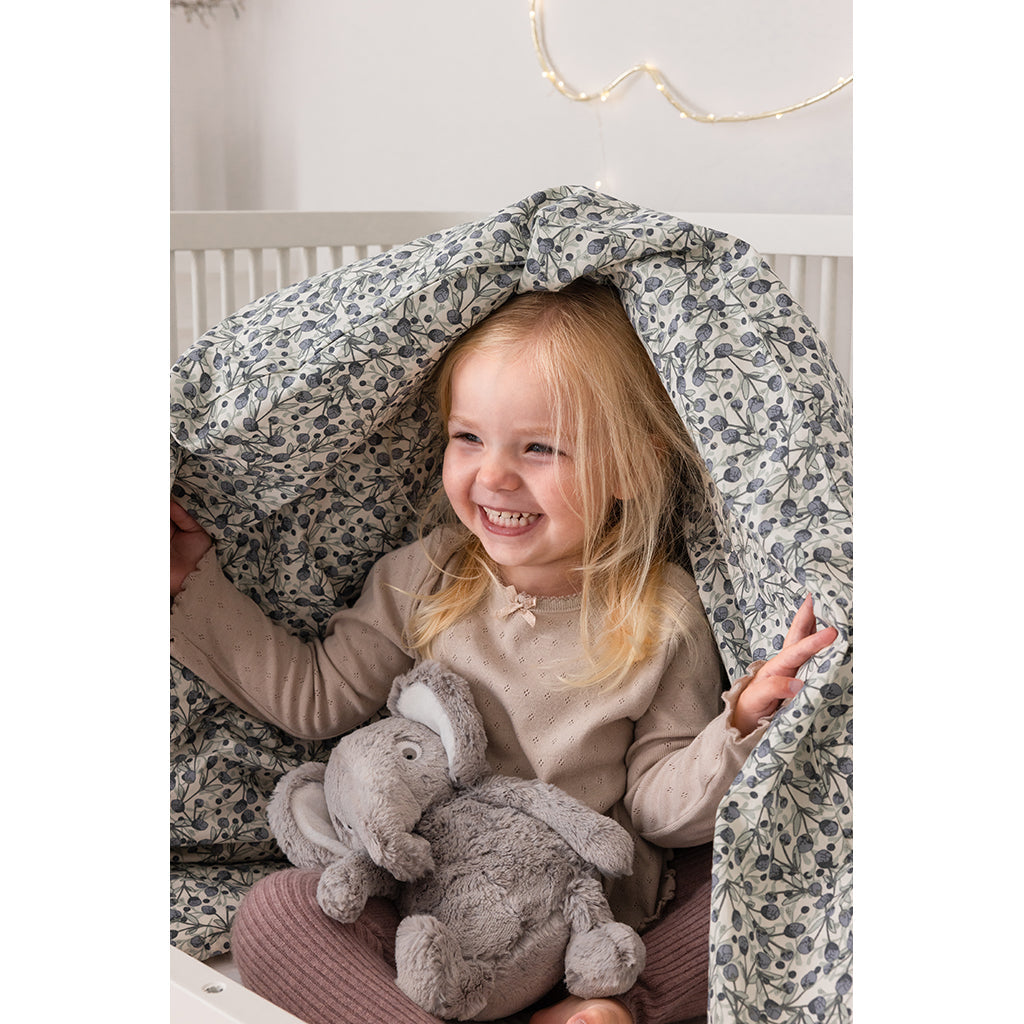 Sebra Juniorsengetøy, økologisk - Blue Olive