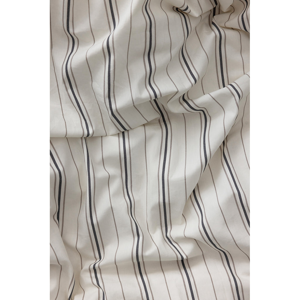 Sebra Juniorsengetøy, økologisk - Cream Stripe