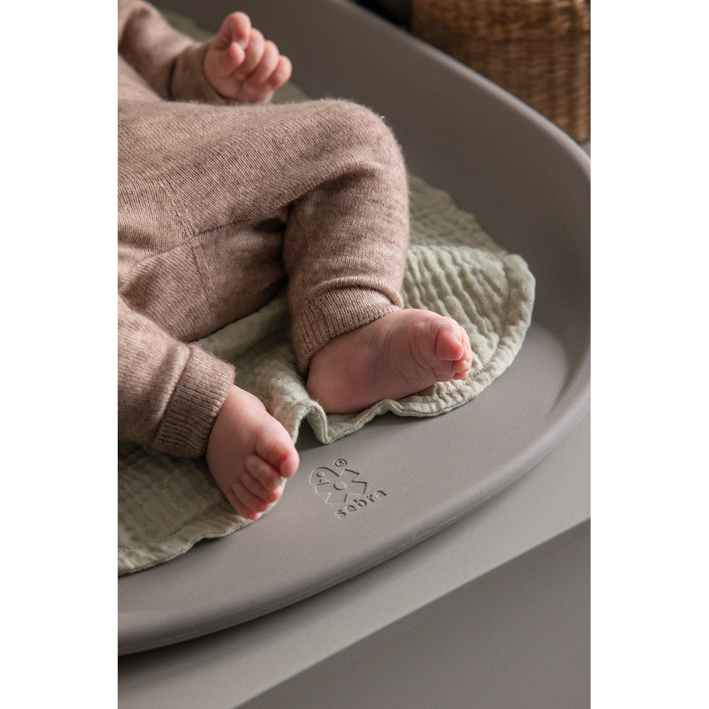 Sebra Stellematte 6-lag, 2 stk. – Muslin green