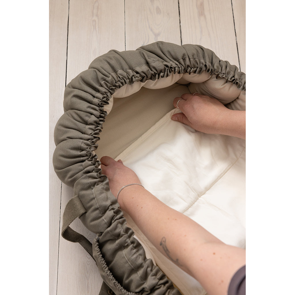 Sebra 3-i-1 Babynest - Dark olive