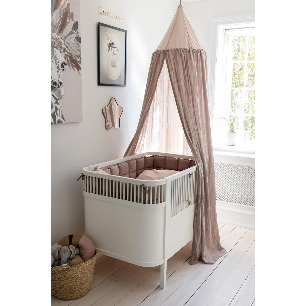 Sebra Sengehimmel, dobbyvevd - Jetty Beige