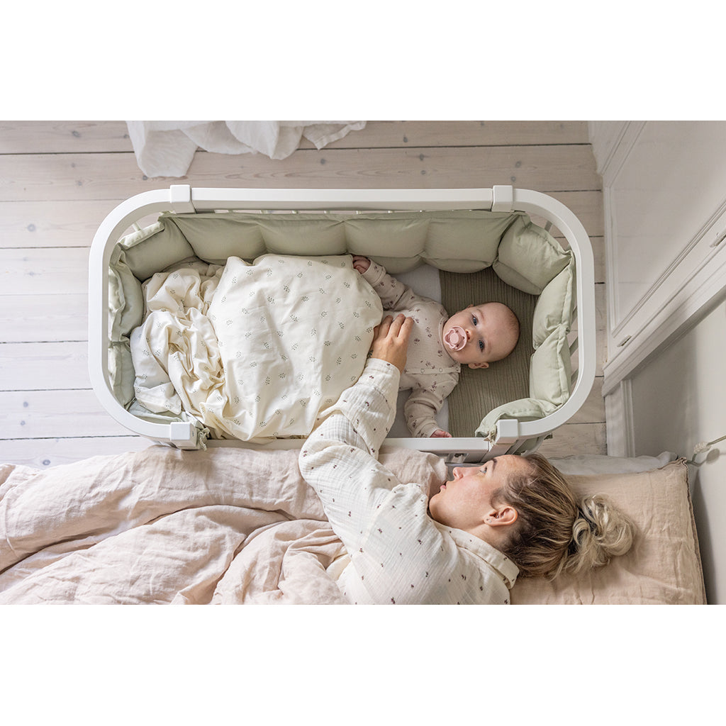 Sebra babyseng, Bedside Crib - Klassisk hvit