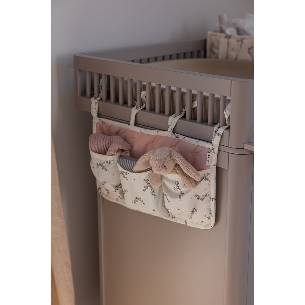 Sebra organizer med 3 lommer, OCS - Powder blossom