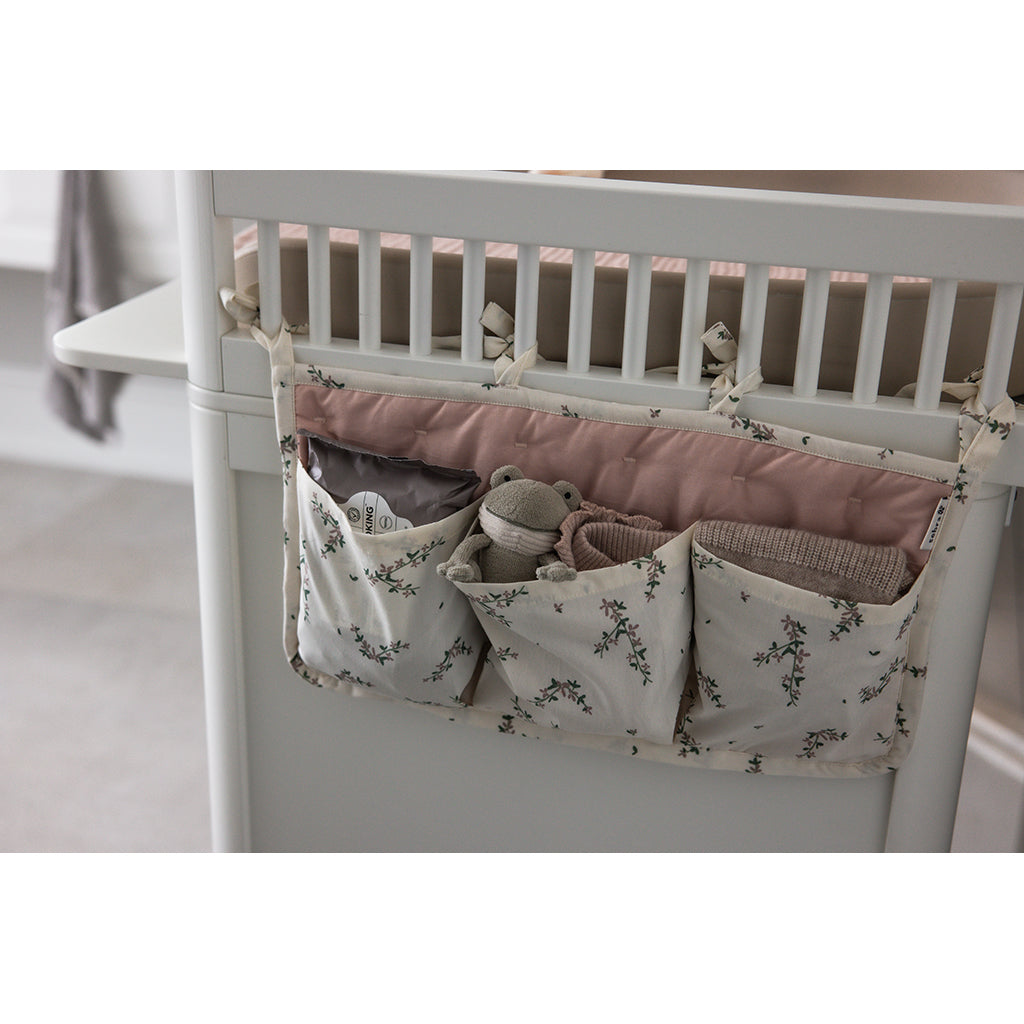 Sebra organizer med 3 lommer, OCS - Powder blossom