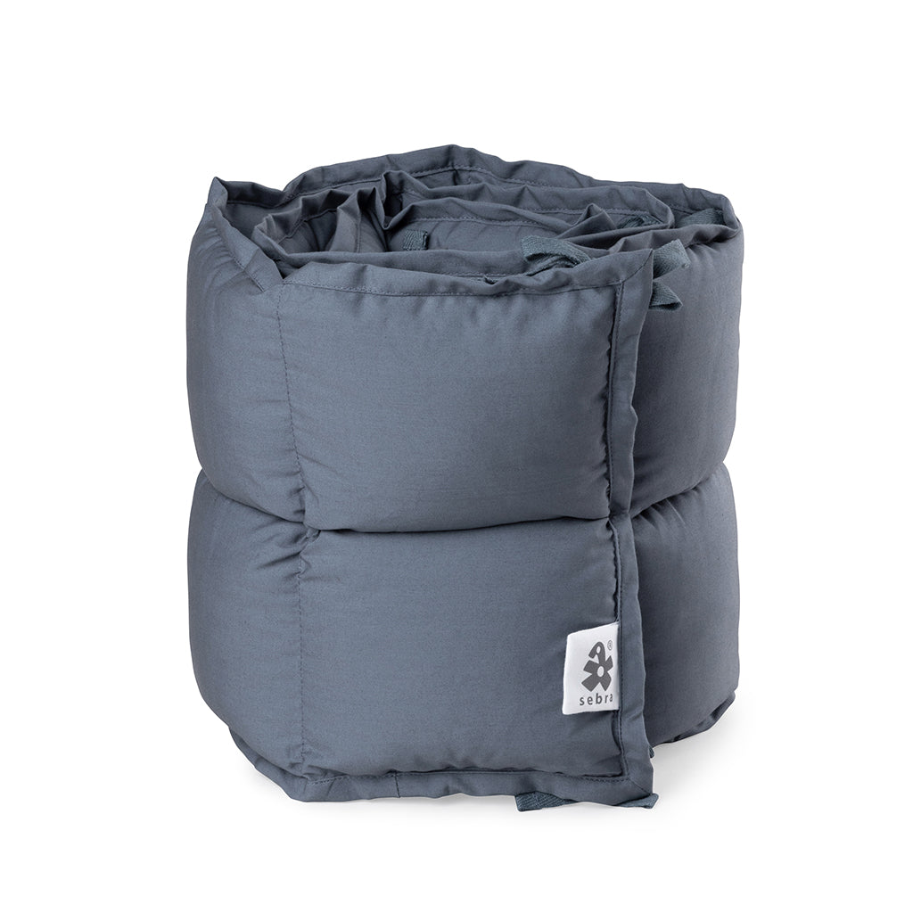 Sebra Sengekant, kapok, halv lengde - Forest lake blue