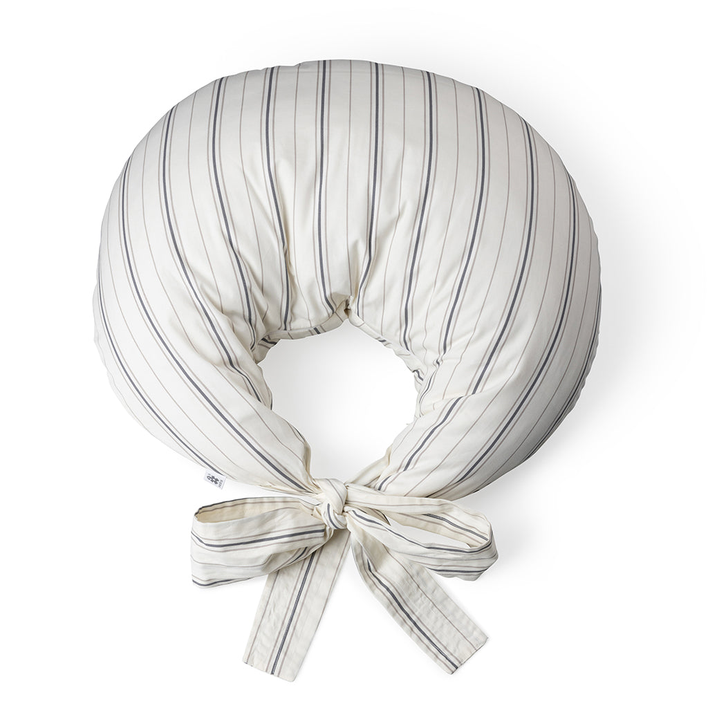 Sebra Ammepude, økologisk bomuld - Cream stripe