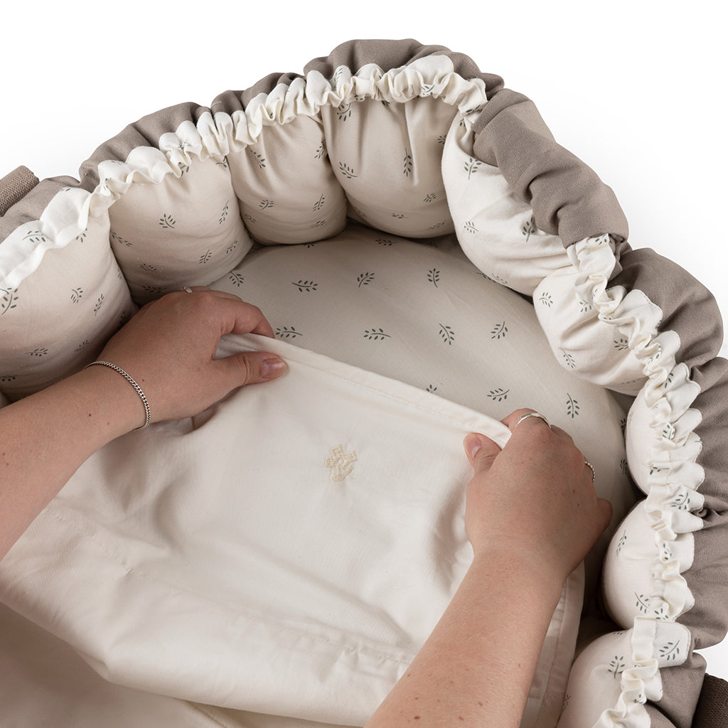 Sebra Vådliggerlage til Babynest - Moonligth beige