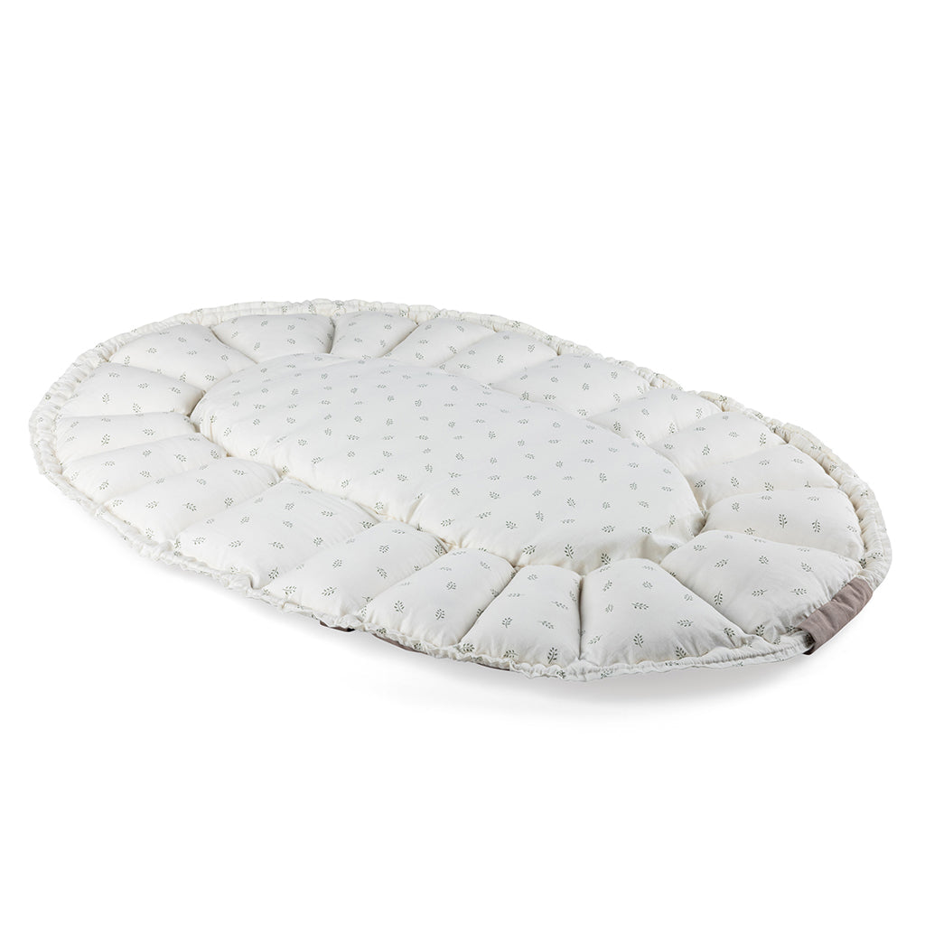 Sebra 3-i-1 babynest, babylift og lekematte, Sophora Leaves - Beige