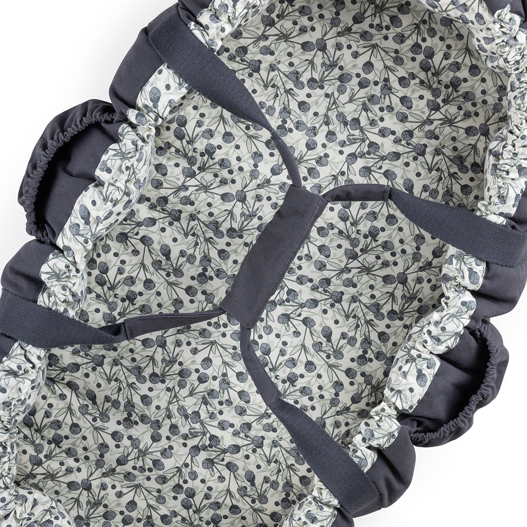 Sebra 3-i-1 Babynest - Blue Olive