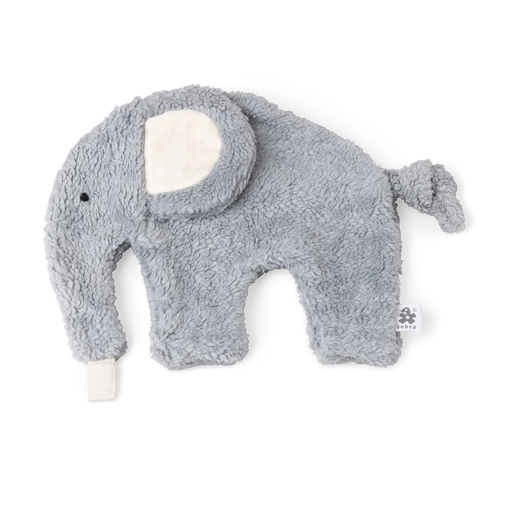 Sebra Nusseklud og sutteholder - Lyseblå elefant