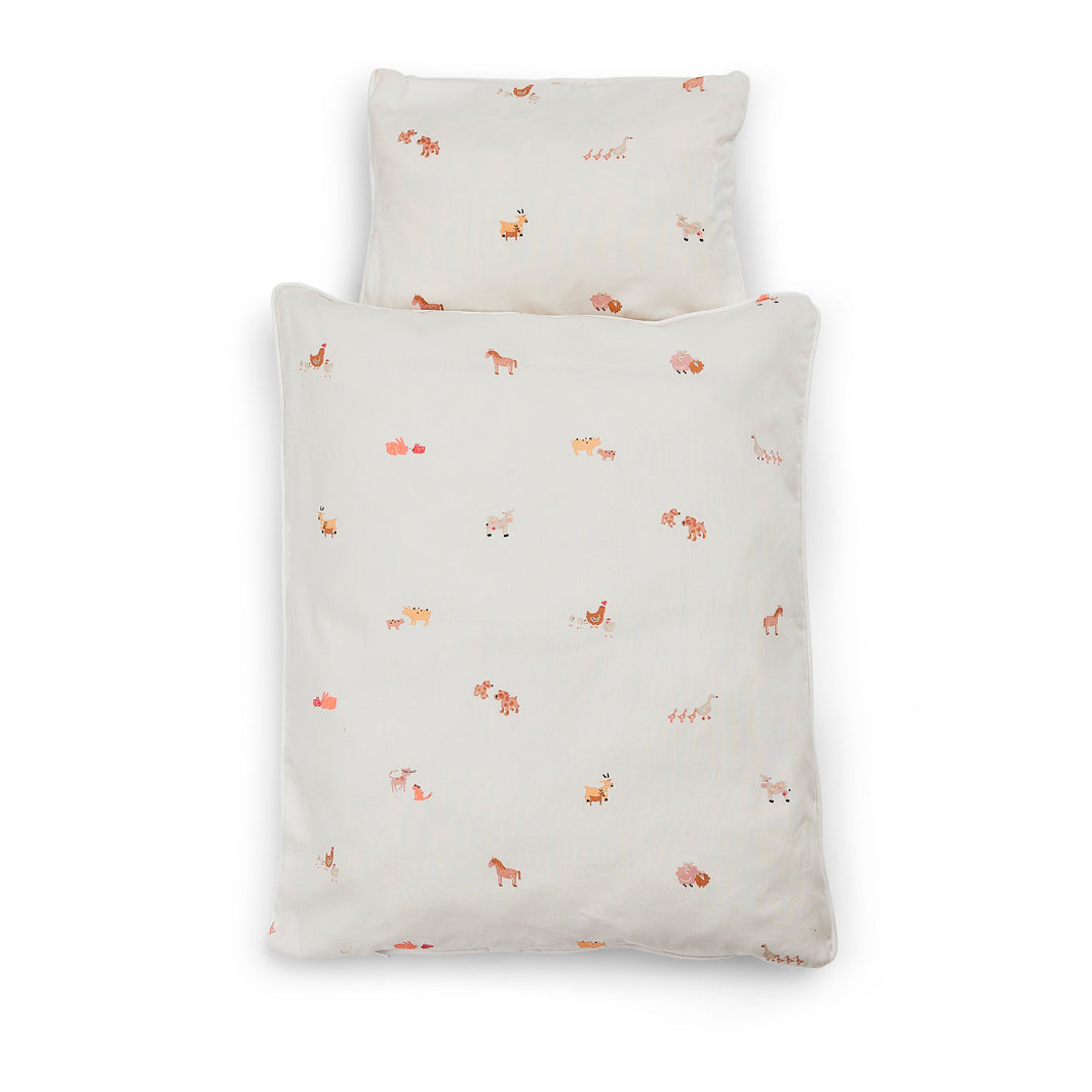 Smallstuff dukkesengetøj økologisk Farm living peach