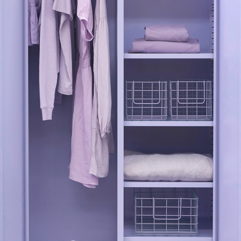 Mustard Made Baskets, sett med 3 trådkurver - Lilac