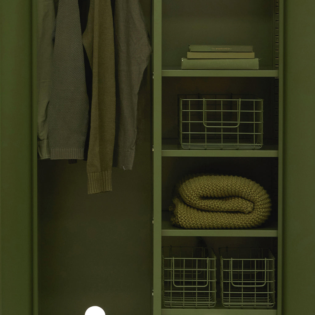 Mustard Made Baskets, sett med 3 trådkurver - Olive
