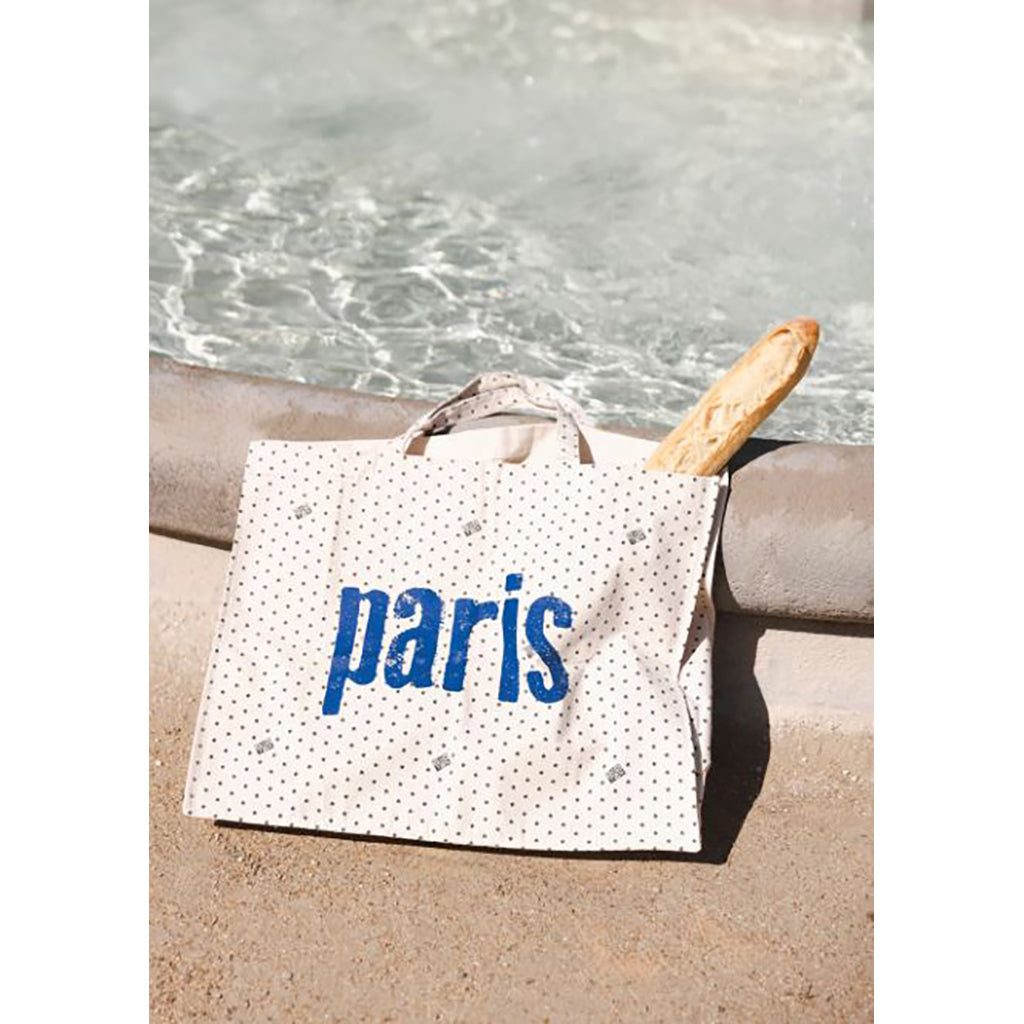 Bonton stor totebag, Paris Bleu