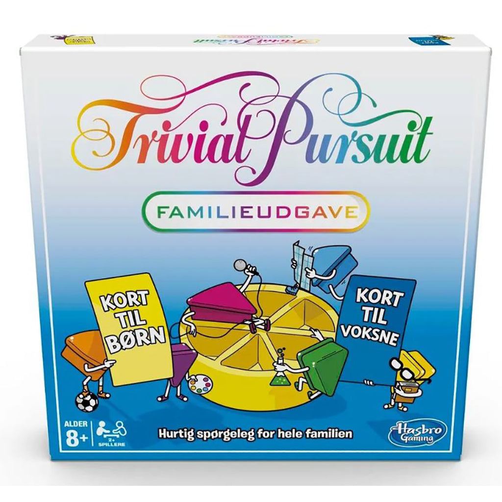 Trivial Pursuit Family udgave brætspil i farverig kasse