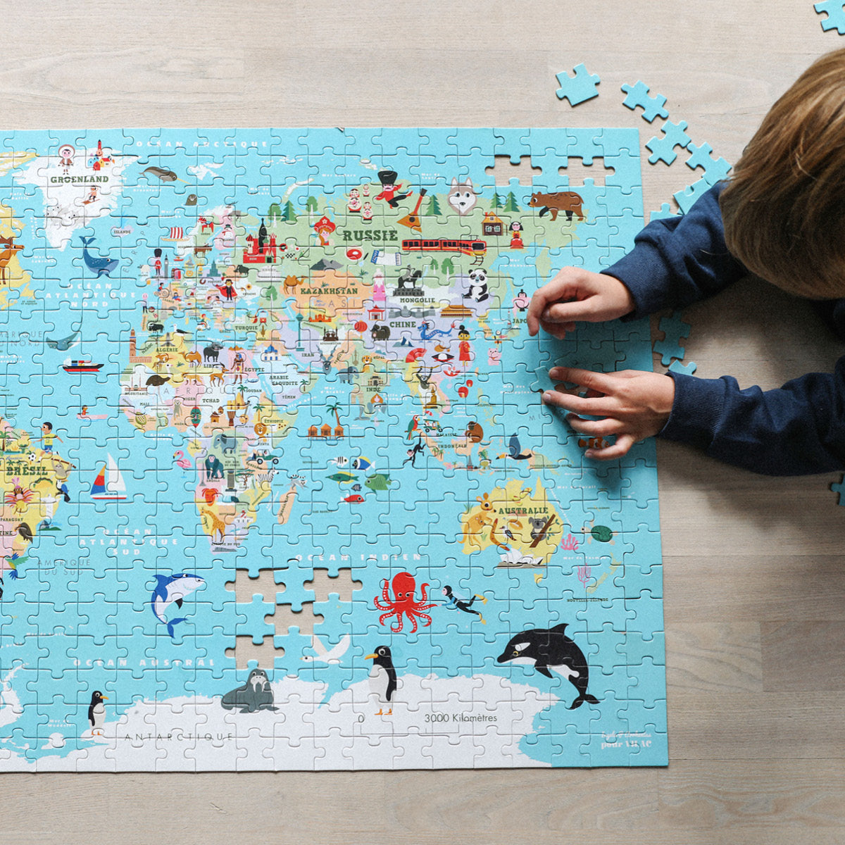 Vilac puslespill, Verden - 500 brikker