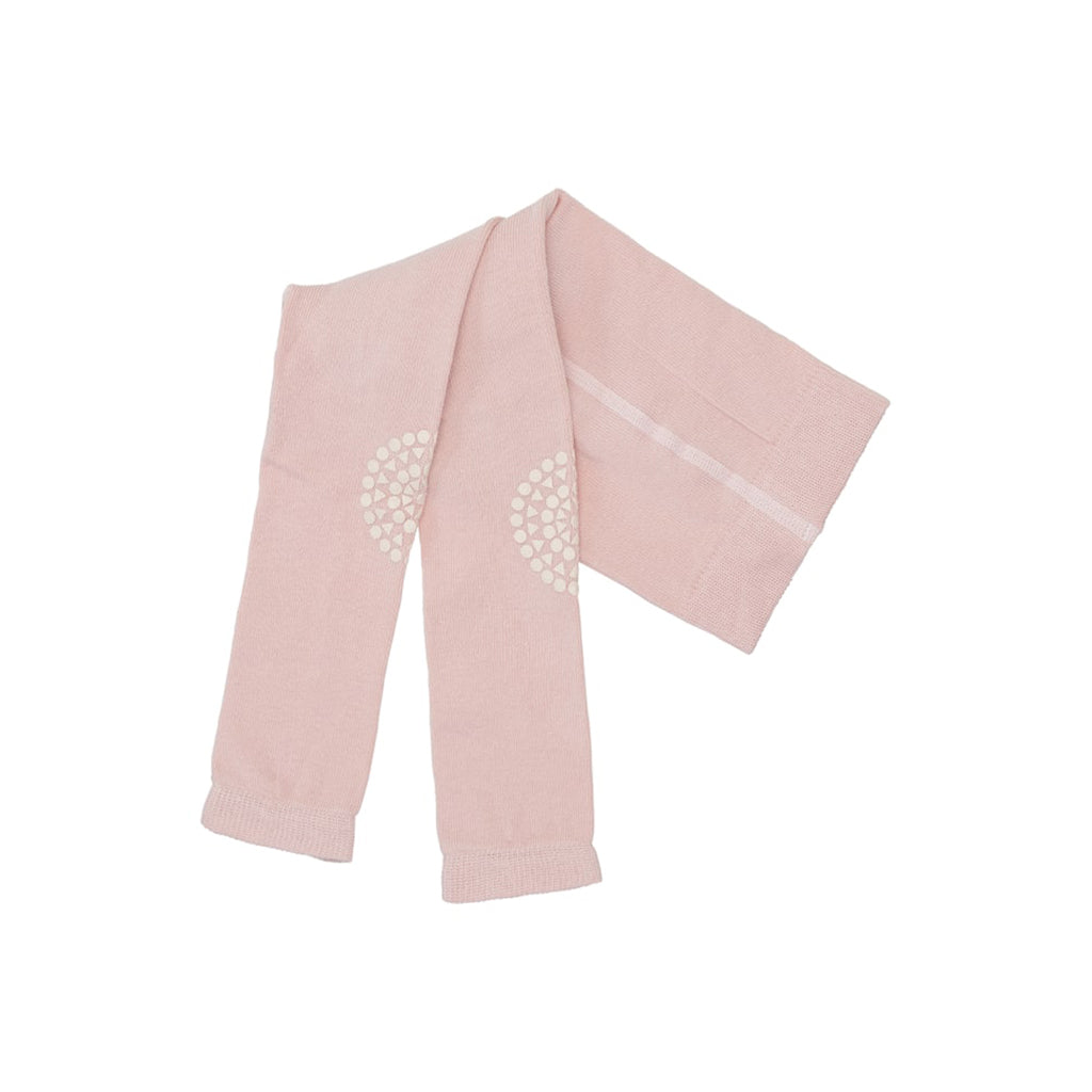 GoBabyGo kravleleggings i soft pink med gummidutter