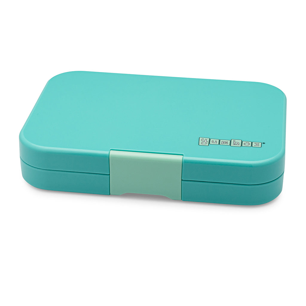 Yumbox XL matboks med 4 rom, Tapas - Antibes Blue/ Rainbow