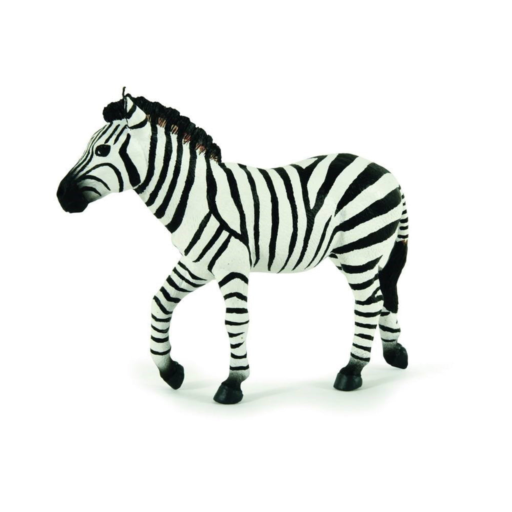 Papo Zebra han legetøjsfigur hvid baggrund
