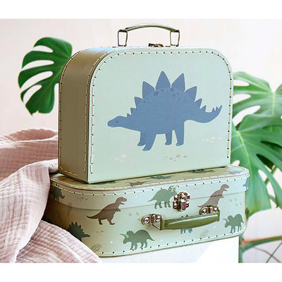 Grønt kuffertsæt med dinosaurer fra A little lovely company, must-have