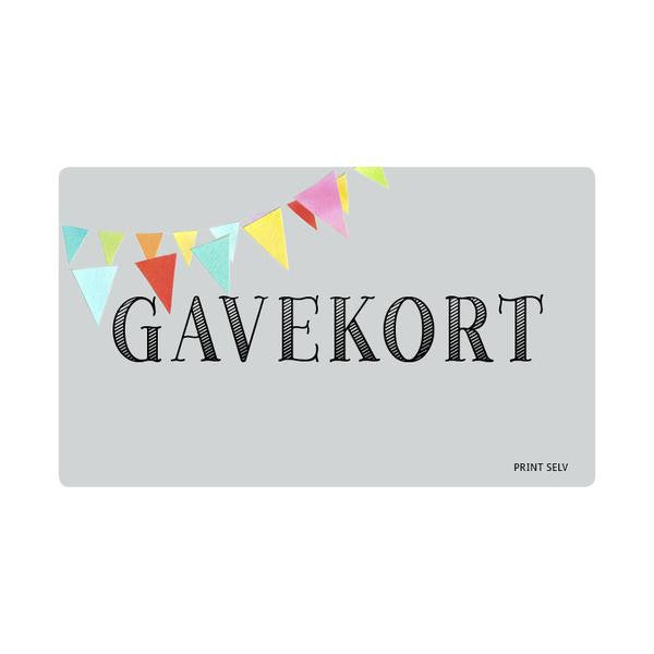print selv gavekort