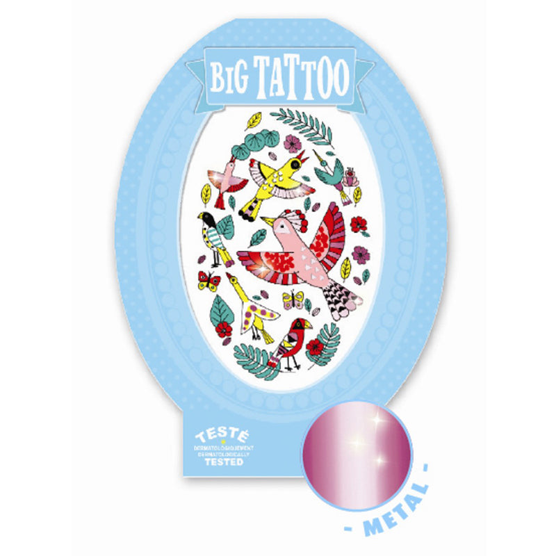 Djeco tatovering, Stor - Fugler
