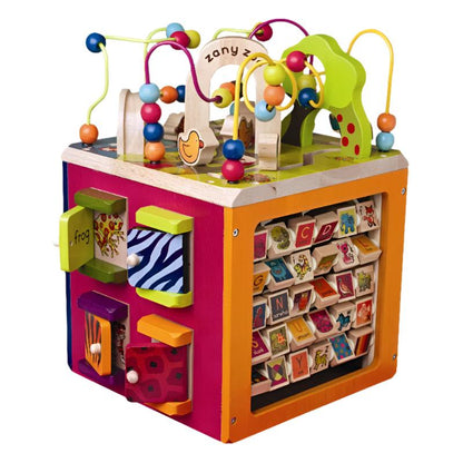 B Toys Aktivitetscenter, Zany Zoo, thumbnailbillede af det sjove aktivitetslegetøj