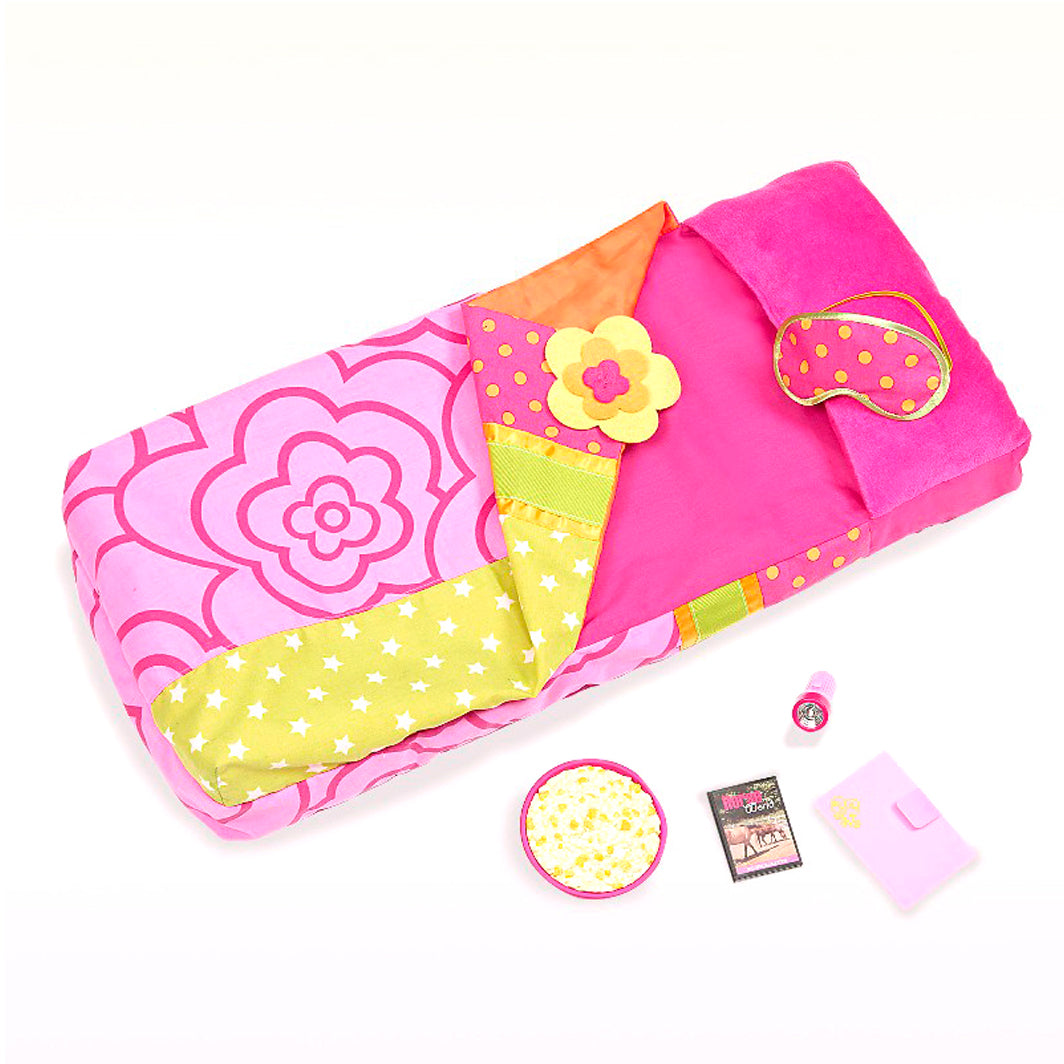 Our Generation dukketilbehør, Sovepose og luftmadrass