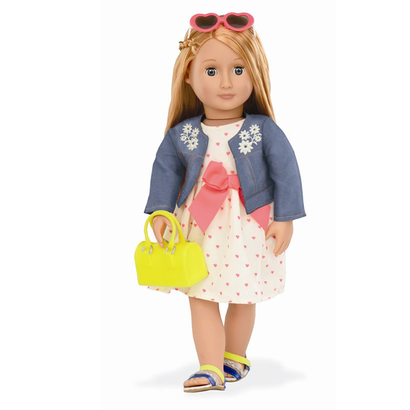 Our Generation dukketøy, DeLuxe kjole m. hjerter