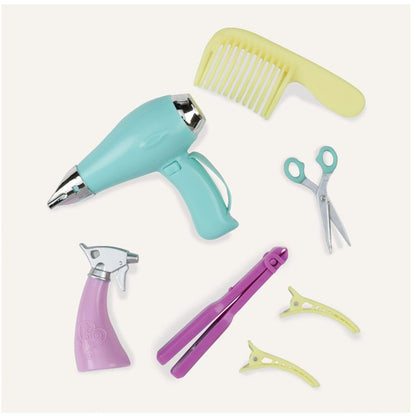 Our Generation dukketilbehør, Frisørstol - Lilla