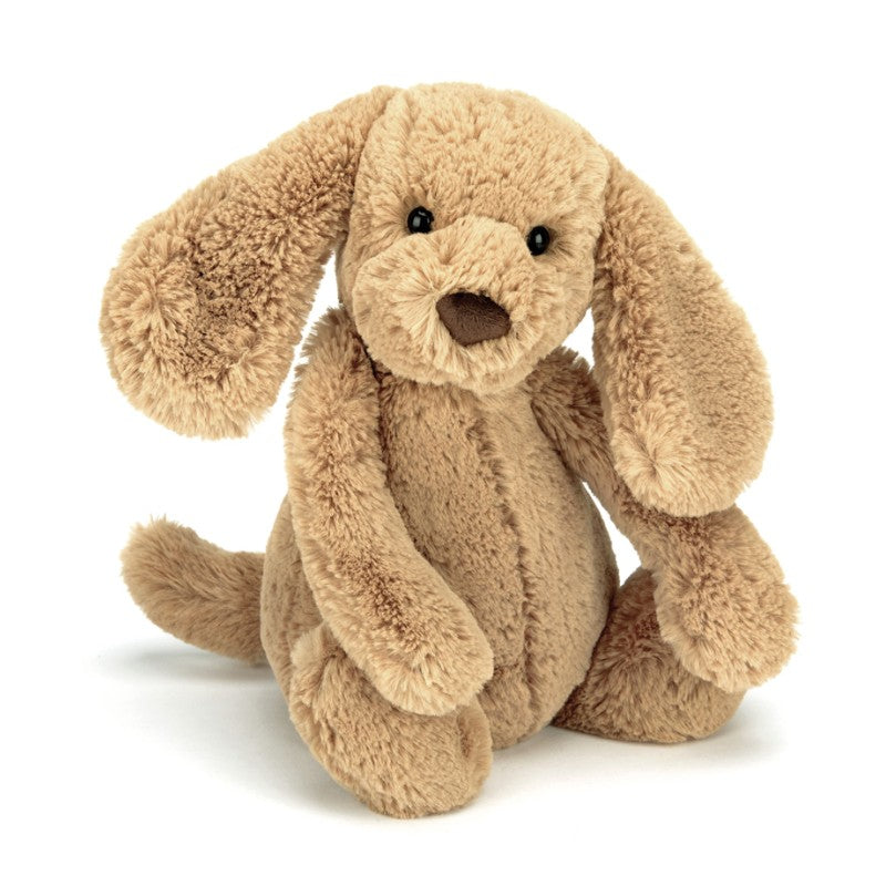 Jellycat Bamse, Bashful hund, Toffee - 31 cm